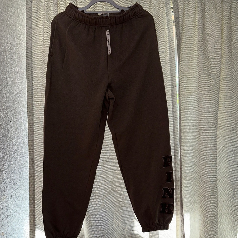 PINK Victoria's Secret Dark Brown Joggers